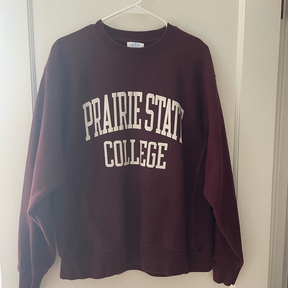 Champion Maroon Prairie State College Sweater